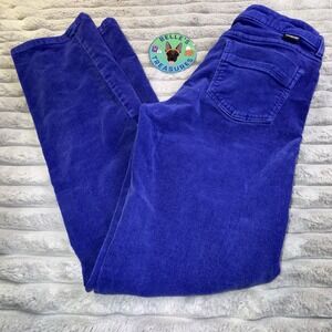 Patagonia Womens Sz 28 Corduroy Purple Straight Leg Organic Cotton Stretch Pants